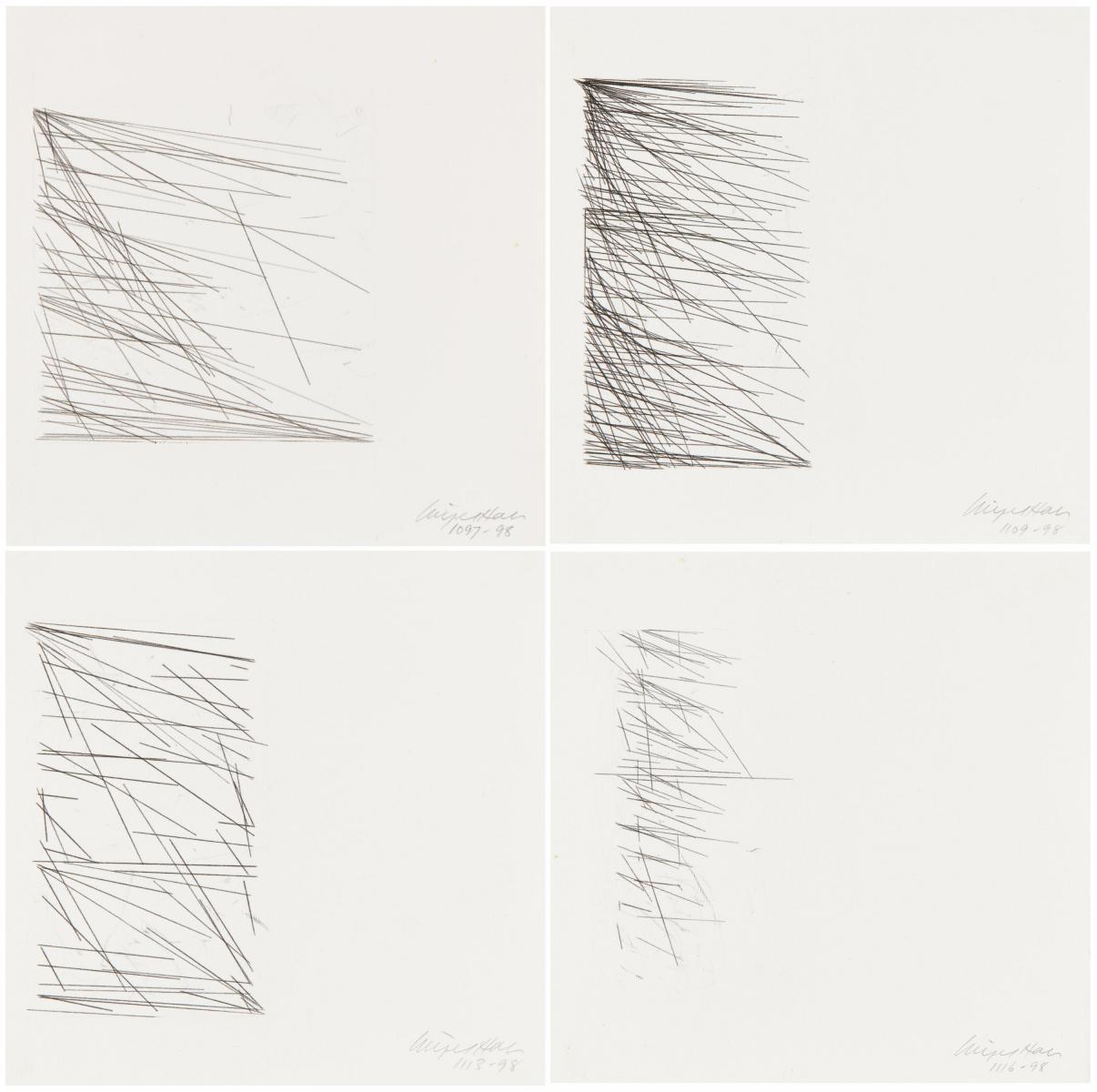 Nigel Hall - Konvolut von vier Zeichnungen.