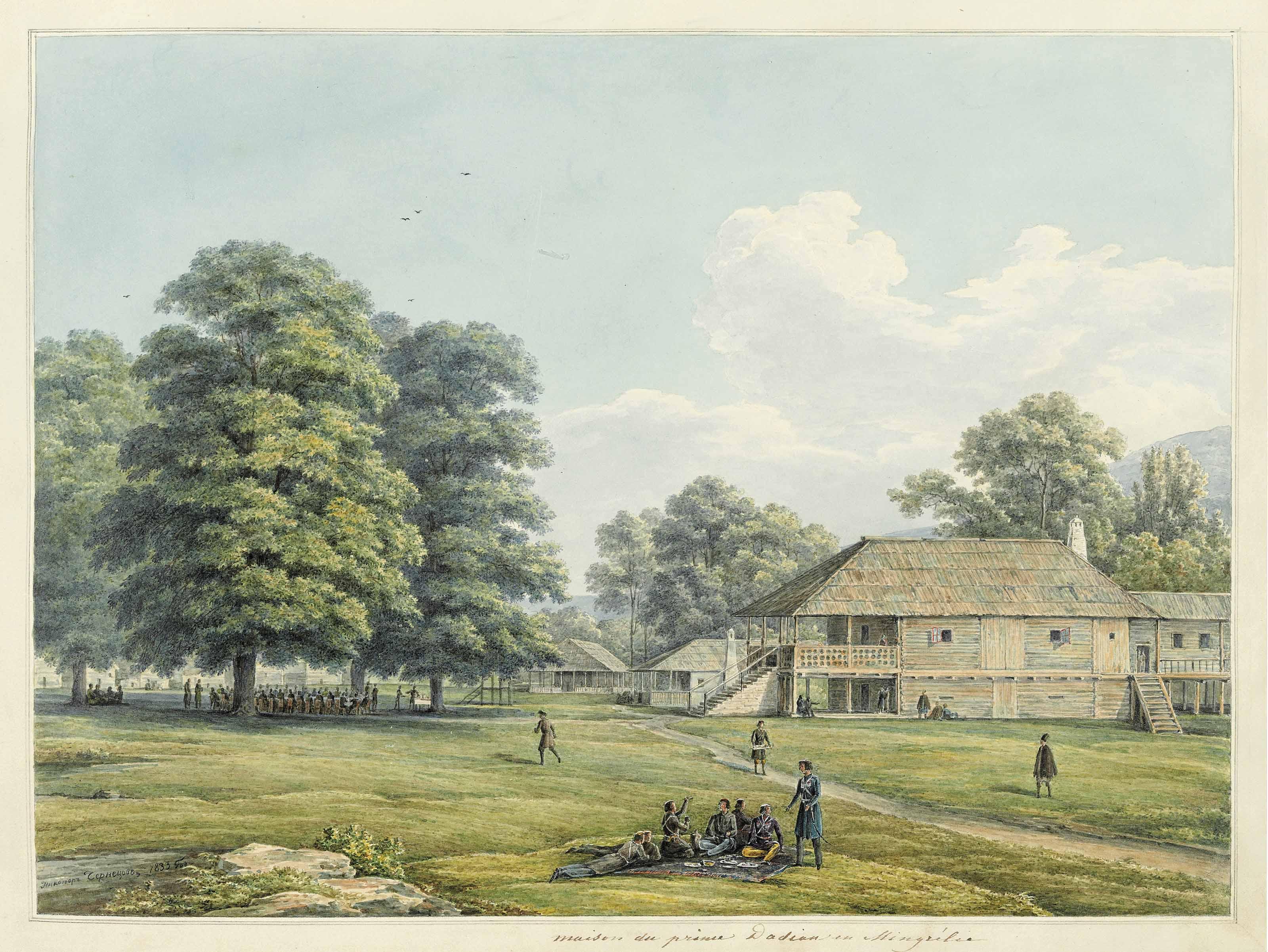 Nikanor Chernetsov - Maison du prince Dadian en Mingrélie