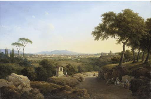 Nikanor Grigor\'Evich Chernetsov - An extensive view of Rome