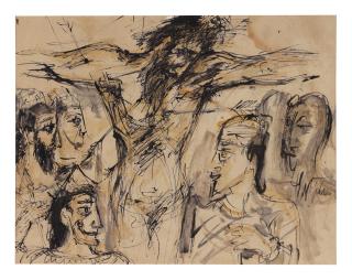 Nikhil Biswas - Untitled (Crucifixion)