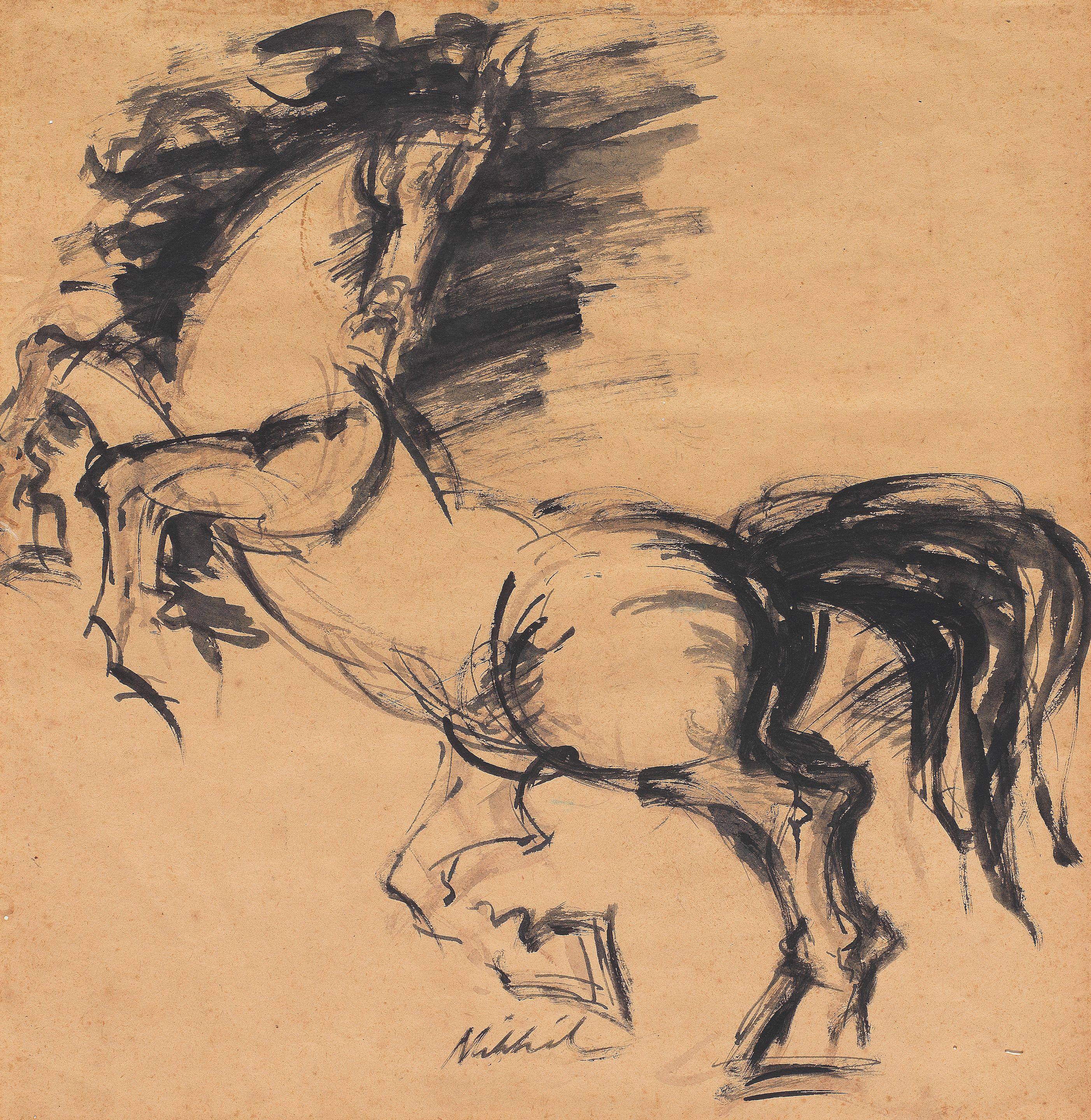 Nikhil Biswas - Untitled (Horse)
