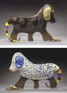 Niki de Saint Phalle - Basset Et Son Os