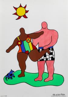 Niki De Saint Phalle - Couple On The Beach 2 Works