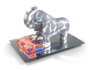 Niki De Saint Phalle - Eléphant Et La Dame, 1993