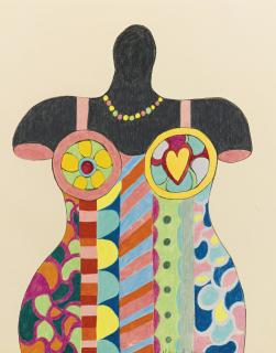 Niki De Saint Phalle - Femme Au Maillot Coloré