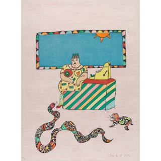 Niki de Saint Phalle - La caissière, from Méchant méchant