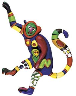Niki De Saint Phalle - Monkey and Child