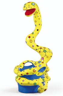 Niki De Saint-Phalle - Pouf Serpent Jaune