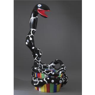 Niki de Saint Phalle - Pouf Serpent Noir