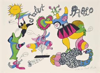 Niki De Saint Phalle - Salut Pablo, From: Hommage À Picasso