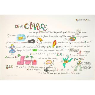 Niki de St. Phalle - Dear Clarice, from Eight by Eight portfolio