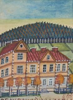 Nikifor - A Countryside Villa in Krynica unframed.