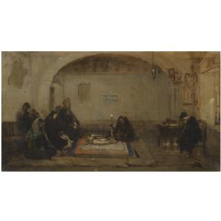 Nikiforos Lytras - Greek Interior With Figures