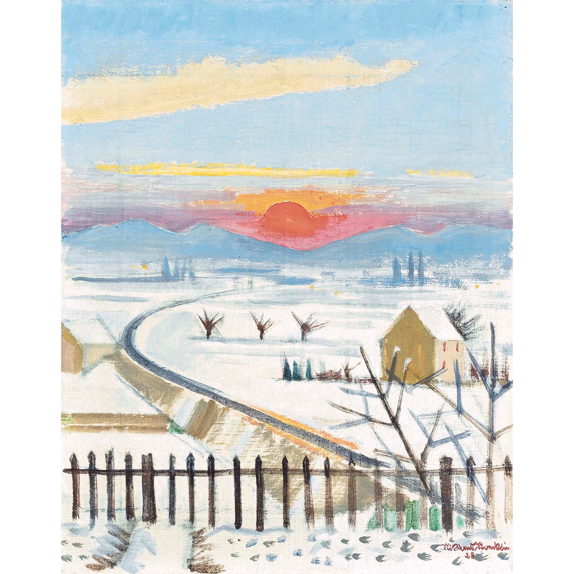 Niklaus Stoecklin - Erster Schnee, Herbst, 1928 First Snow, Autumn, 1928  