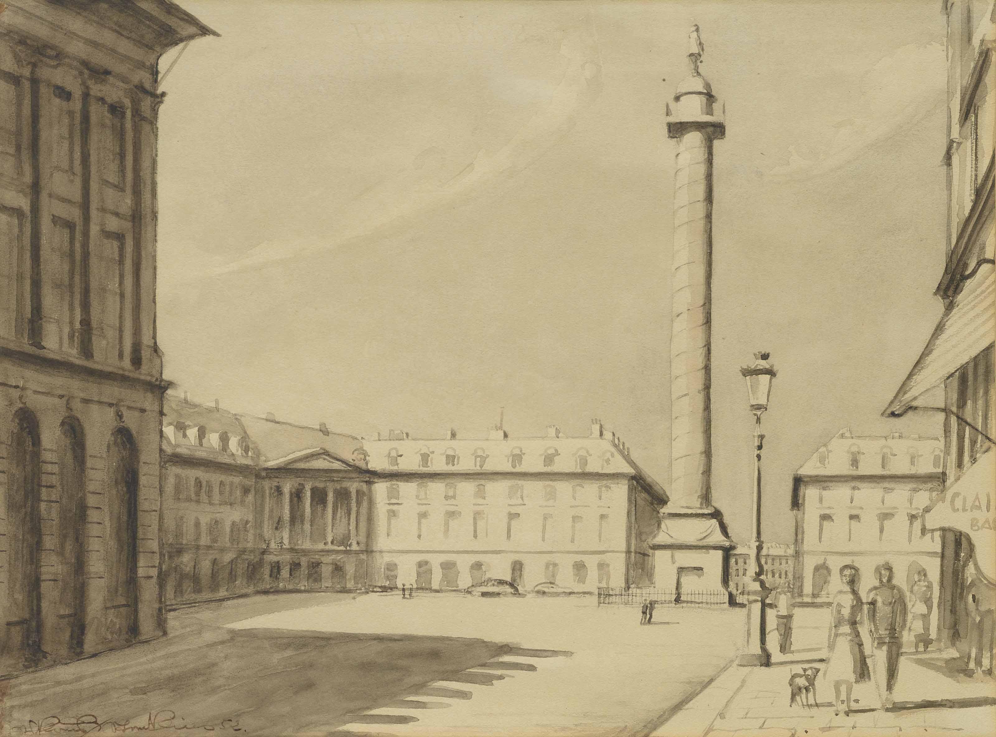 Niklaus Stoecklin - Place Vendôme Paris, 1952
