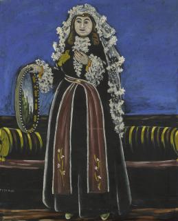 Niko Pirosmani - Georgian Woman Wearing A Lechaki