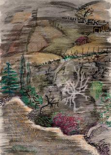 Nikola Hadjikyriakos-Ghika - Paysage à Aedipsos