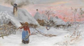 Nikola Mašic - Gathering firewood in winter