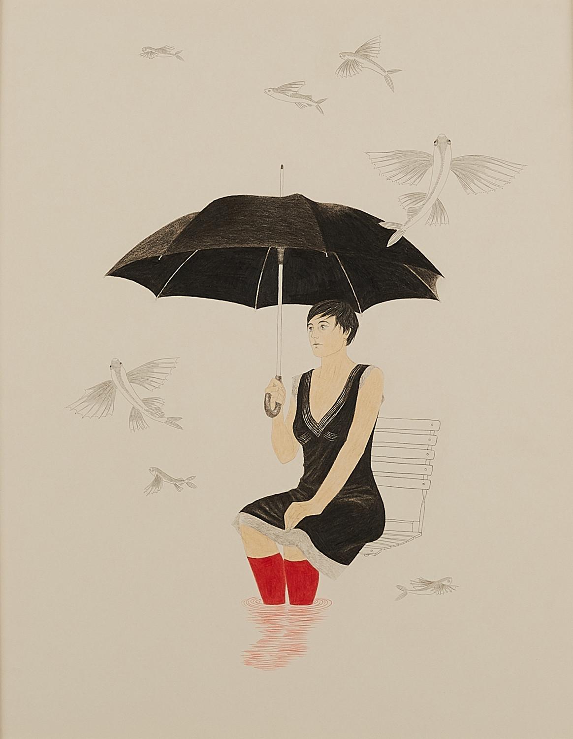 Nikola Röthemeyer - FrauenZimmer No. 39 (Regenschirm & Flugfische).