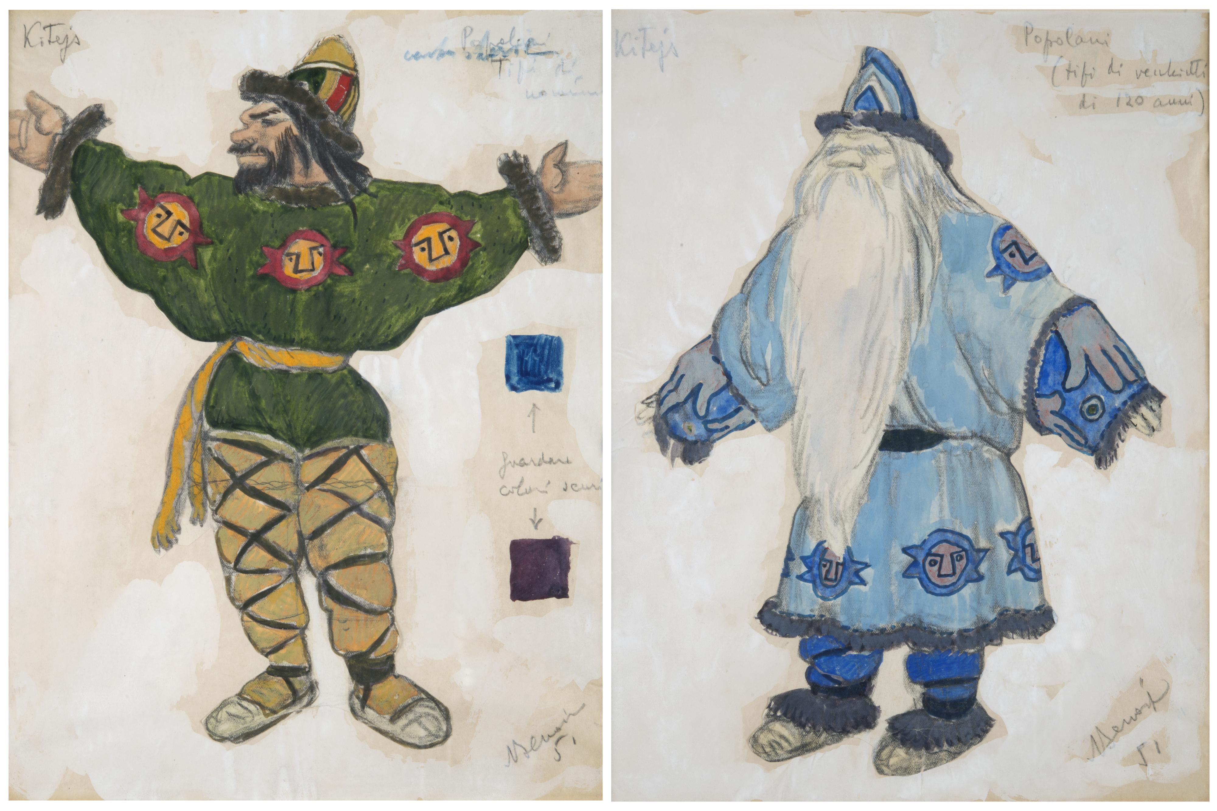 Nikolai Aleksandrovic Benois - La sagra della primavera. Gli uomini