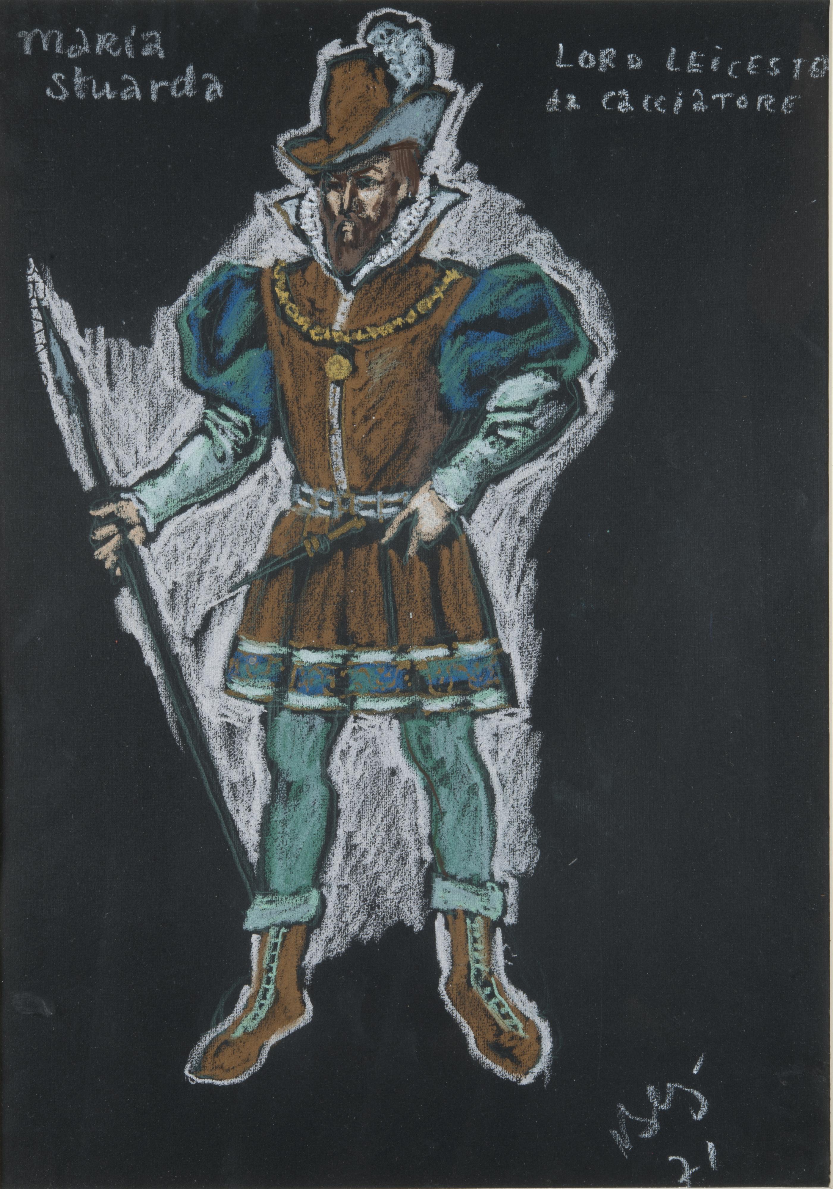 Nikolai Aleksandrovic Benois - Maria Stuarda, Lord Leicester da cacciatore