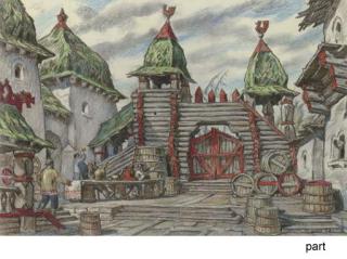 Nikolai Aleksandrovich Benua - Two Stage Designs for Prince Igor