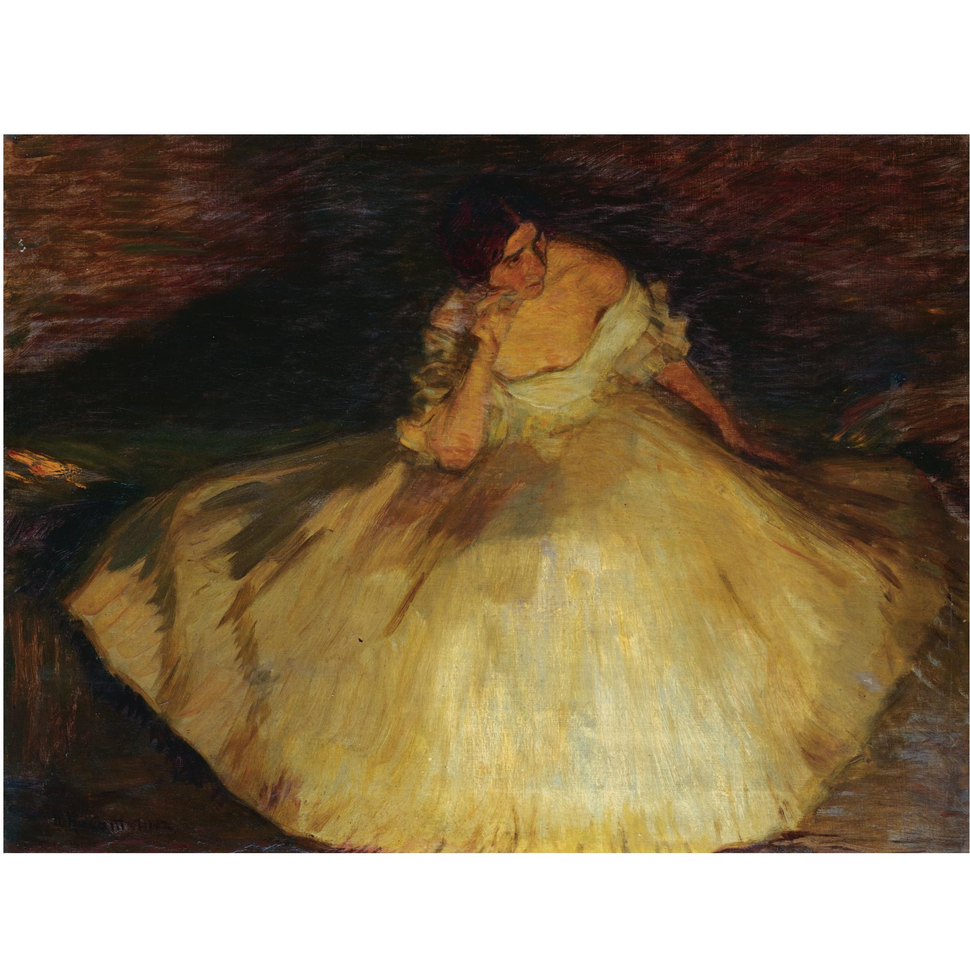 Nikolai Alekseevich Kasatkin - Portrait Of An Elegant Lady