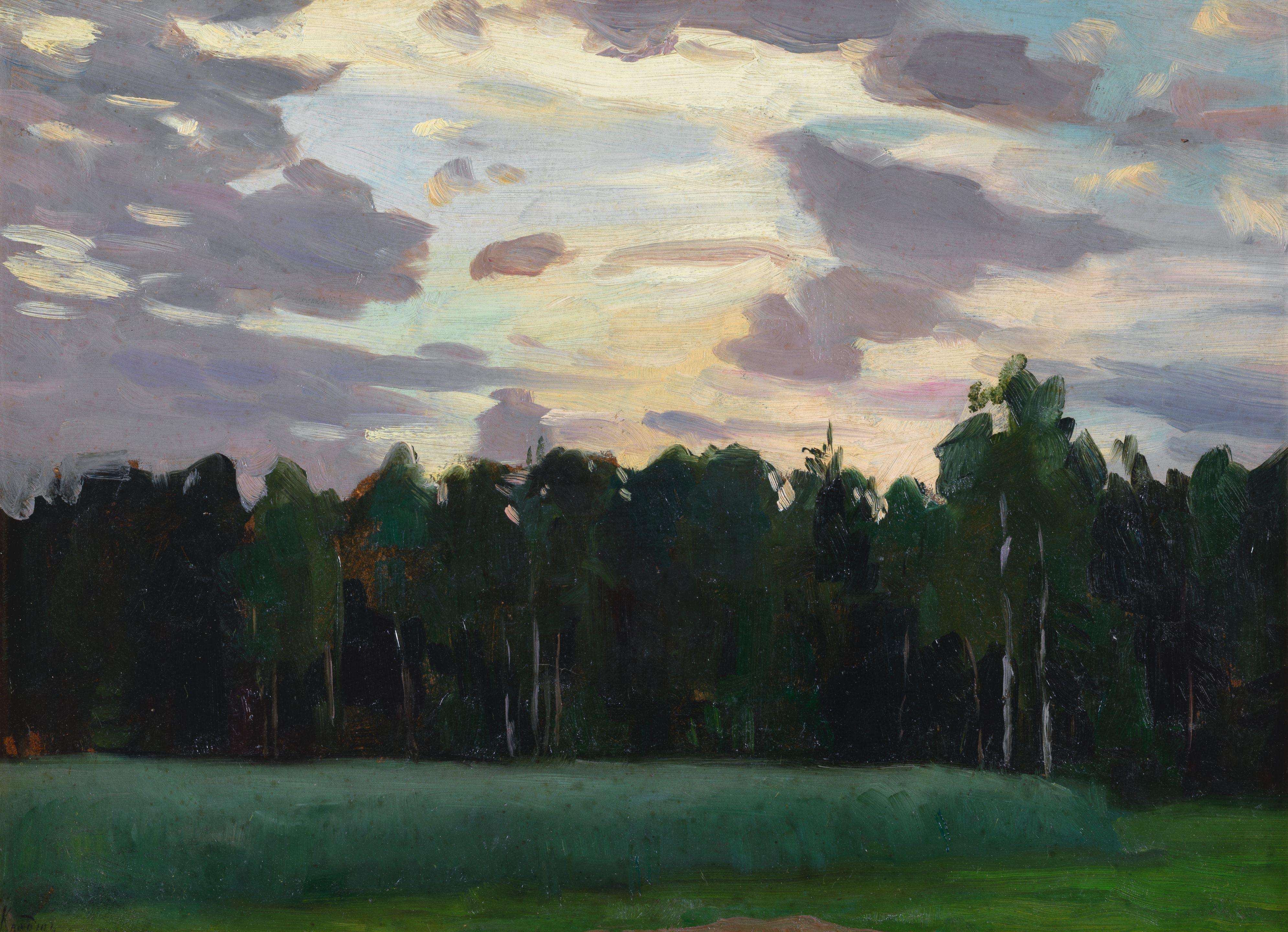 Nikolai Alexandrovich Klodt - \'Dusk\', 1914