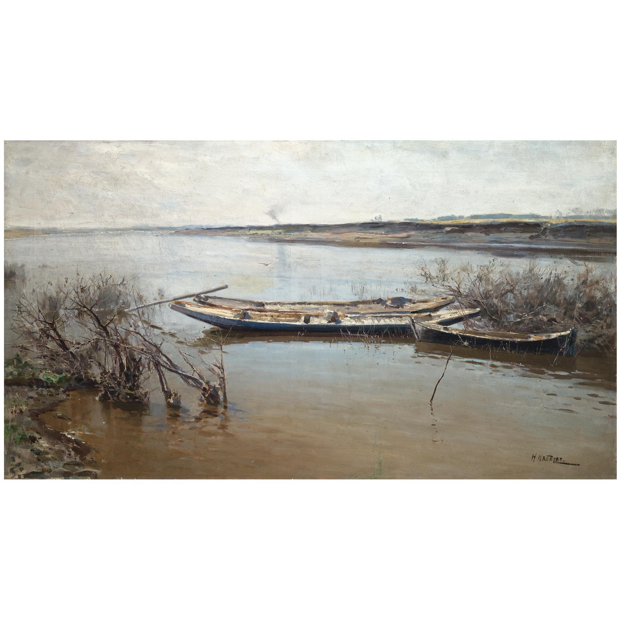 Nikolai Alexandrovich Klodt - River Landscape