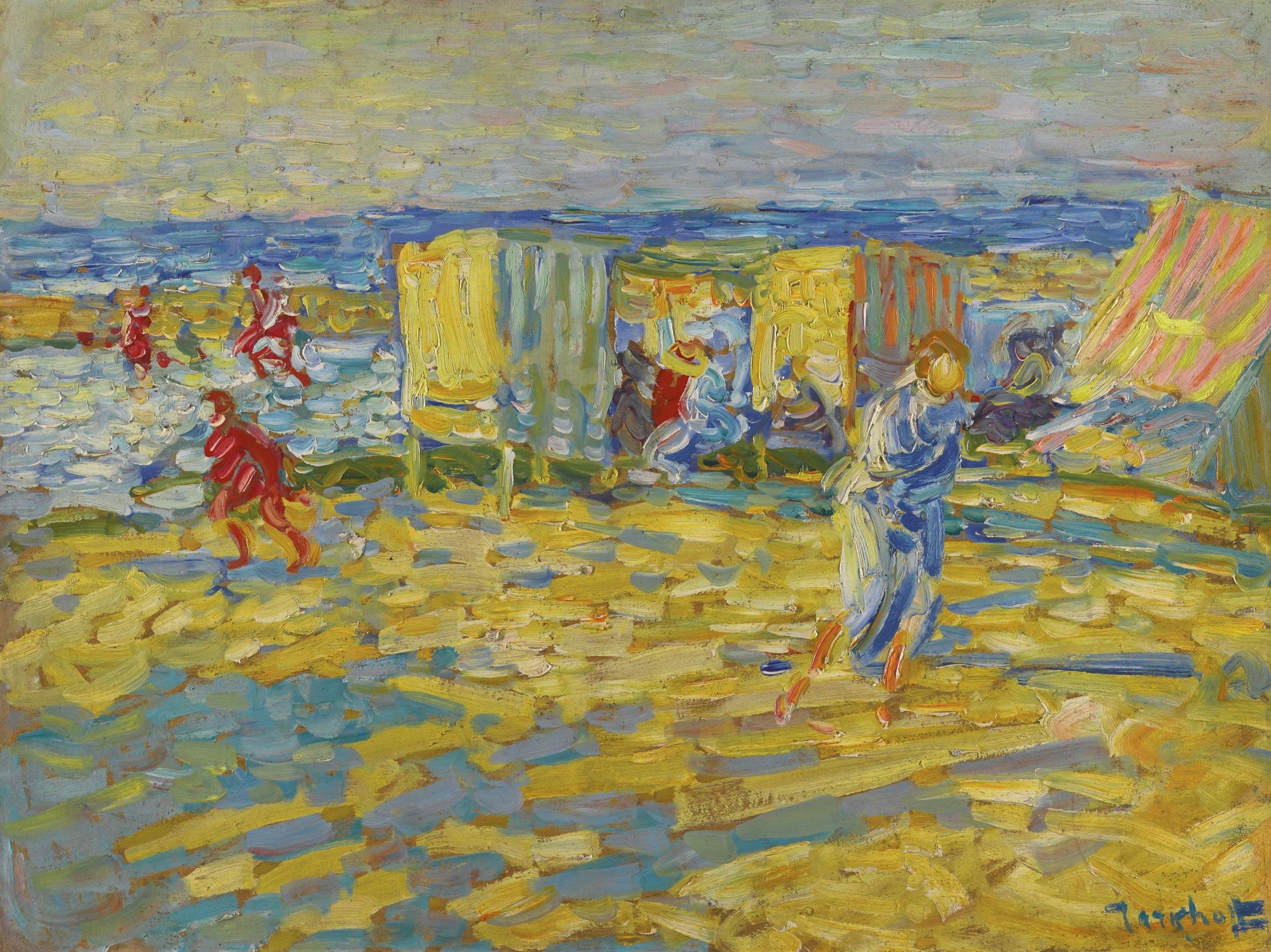 Nikolai Alexandrovich Tarkhov - On The Beach, Soulac-Sur-Mer