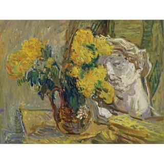 Nikolai Alexandrovich Tarkhov - Russian Still Life With Bust