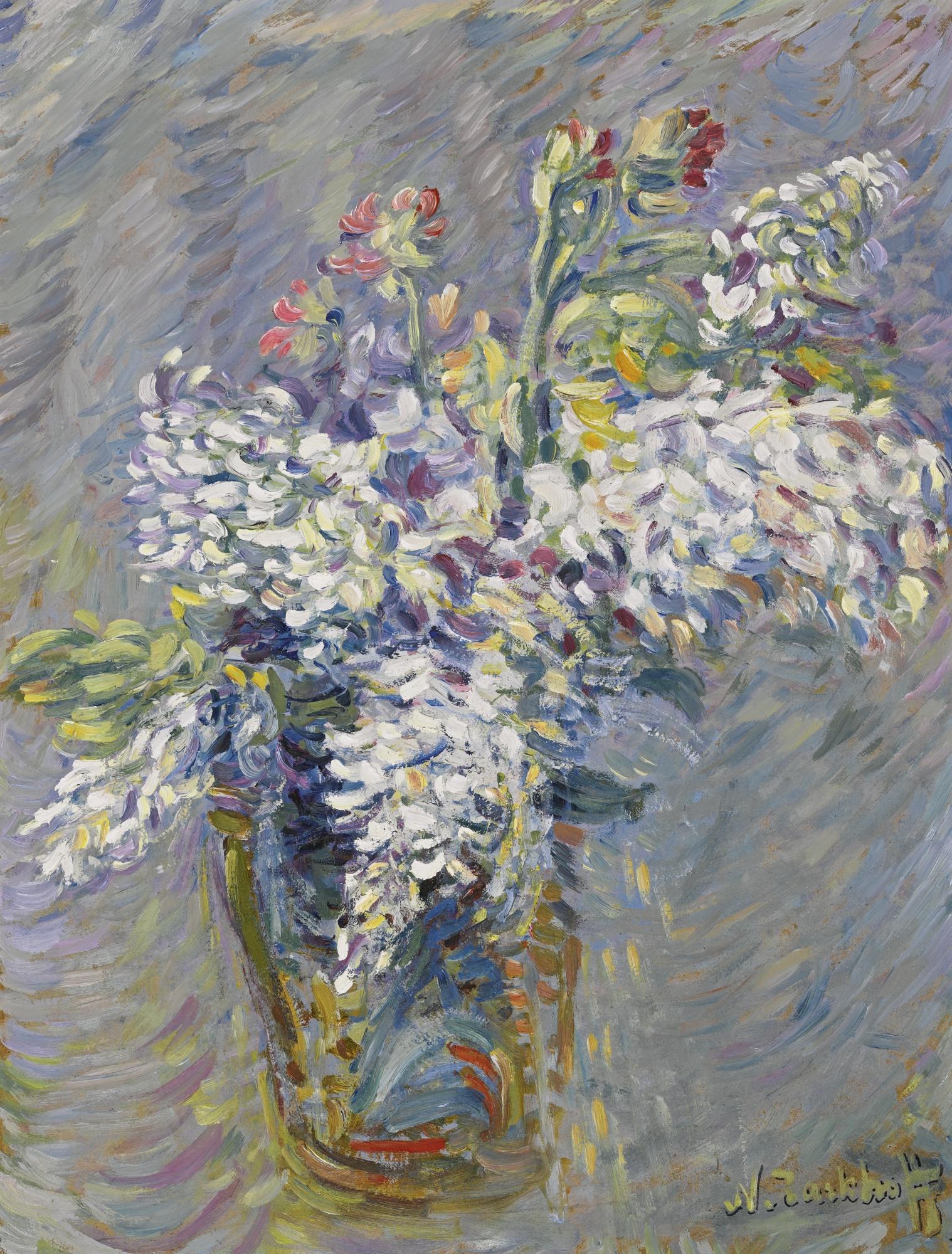 Nikolai Alexandrovich Tarkhov - Still Life With White Lilacs