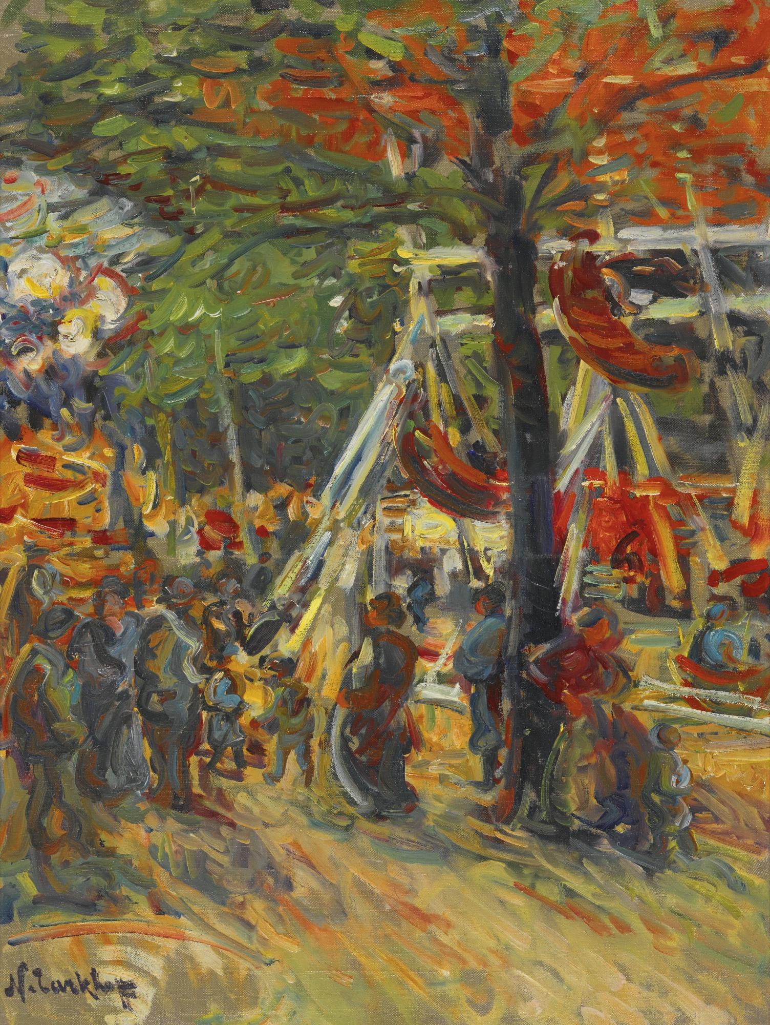 Nikolai Alexandrovich Tarkhov - The Funfair At Night (Balançoires La Nuit)