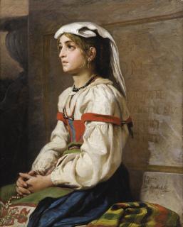 Nikolai Andreevich Koshelev - Portrait Of A Young Roman Woman