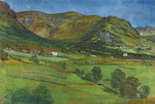 Nikolai Astrup - Norwegian ålhustunet, Jølster