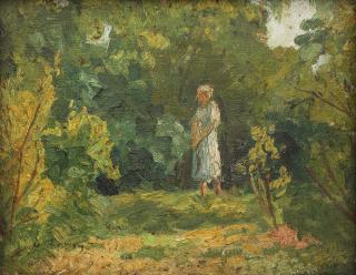 Nikolai Efimovich Kuznetsov - Evening in the garden. Golitsyna