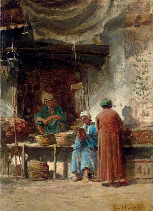 Nikolai Egorovich Makovskii - A Street Scene, Cairo