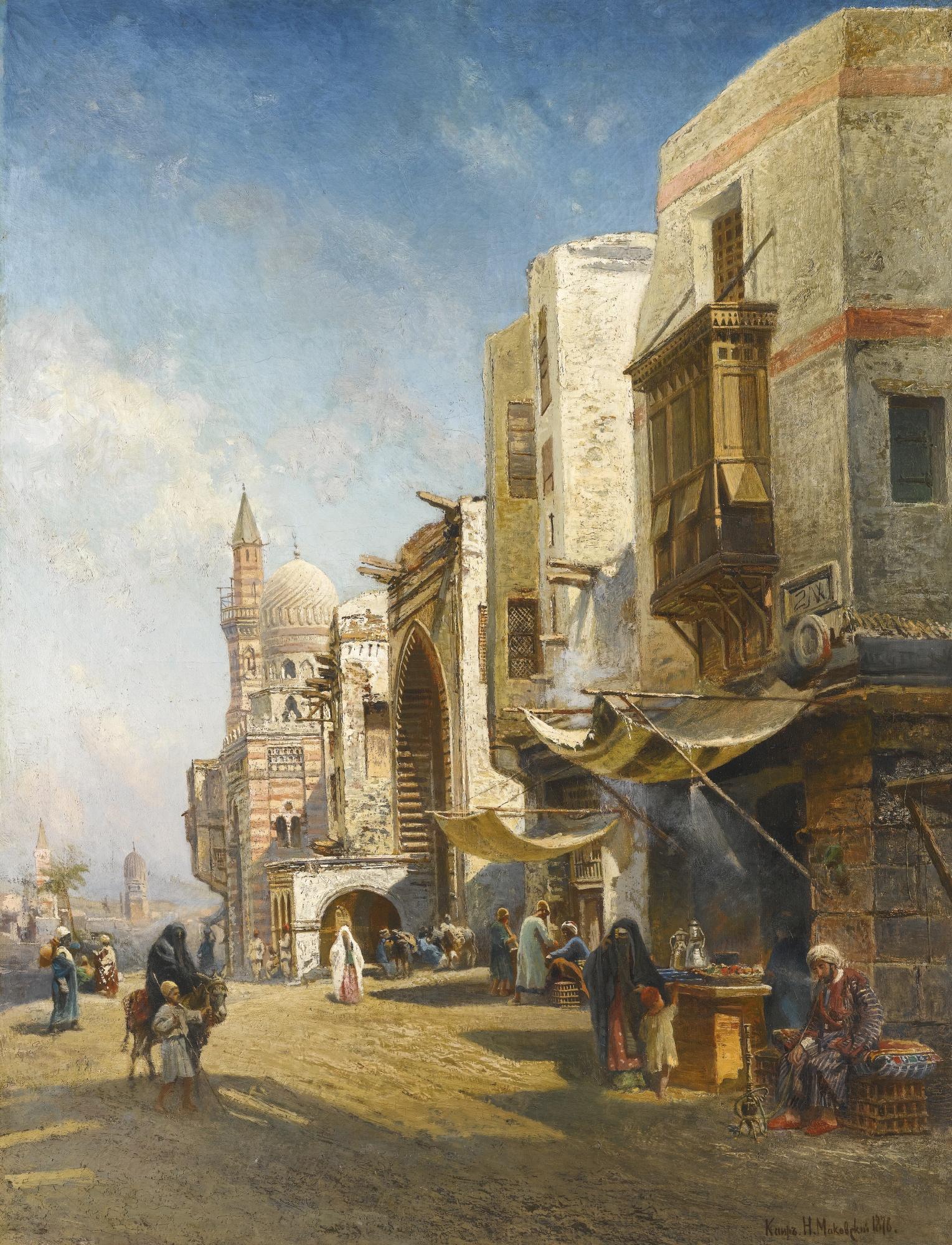 Nikolai Egorovich Makovsky - Street In Cairo