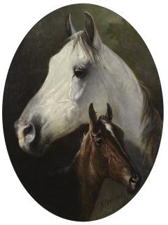 Nikolai Egorovich Sverchkov - Mare And Foal