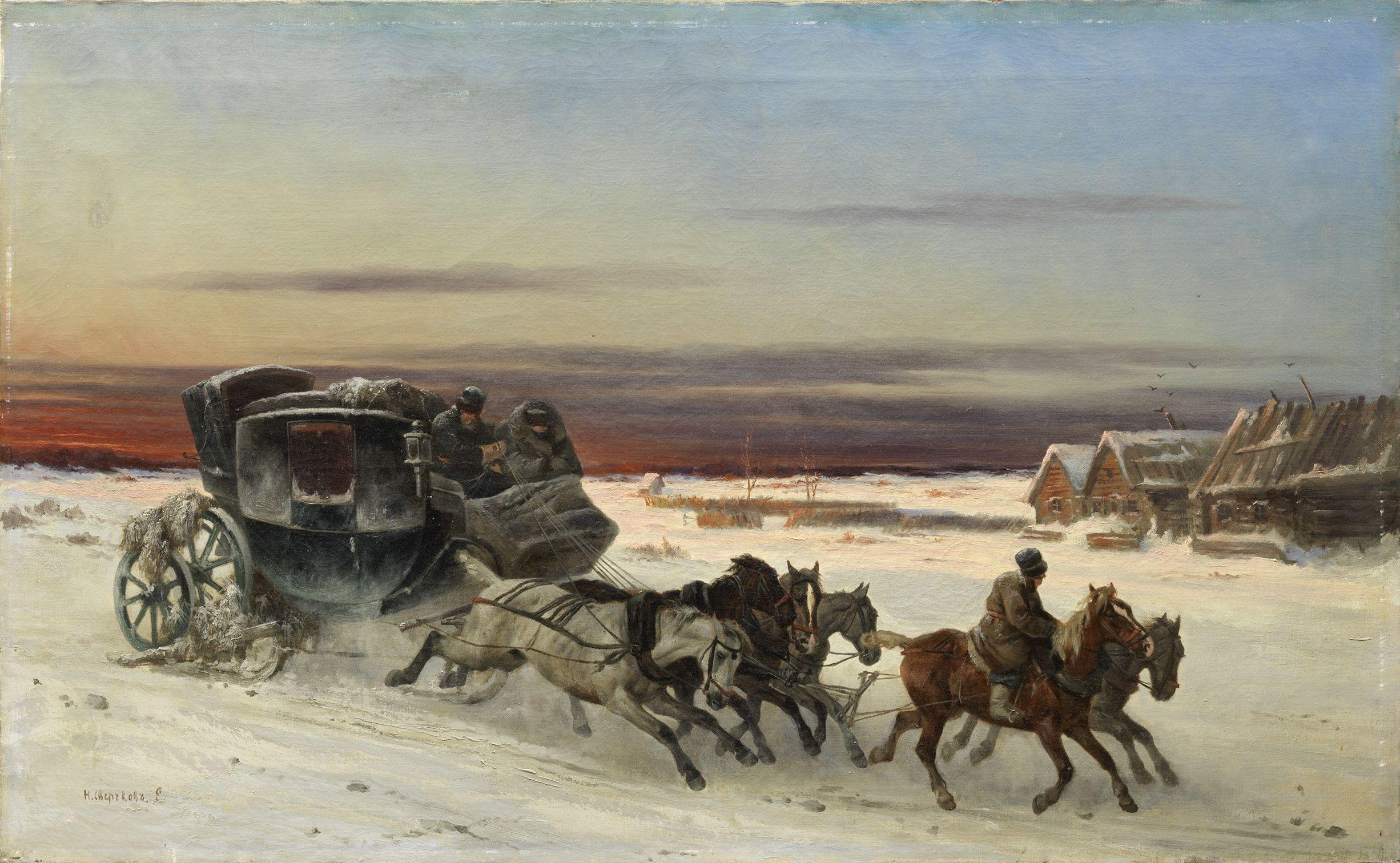 Nikolai Egorovich Sverchkov - Runaway carriage