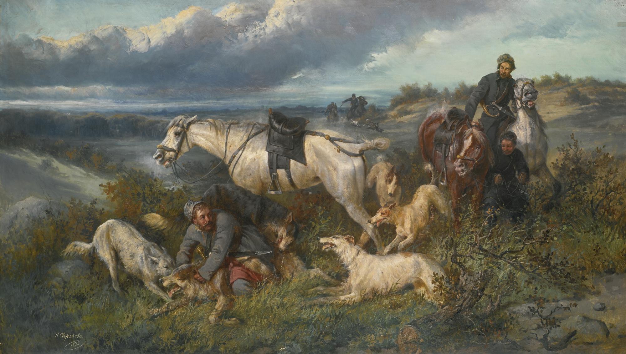 Nikolai Egorovich Sverchkov - Wolf Hunt
