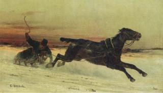 Nikolai Egorovich Svertchkov - Rushing home