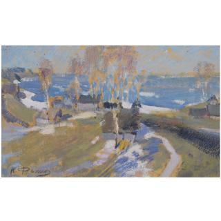 Nikolai Fechin - Lakeside Birch Trees