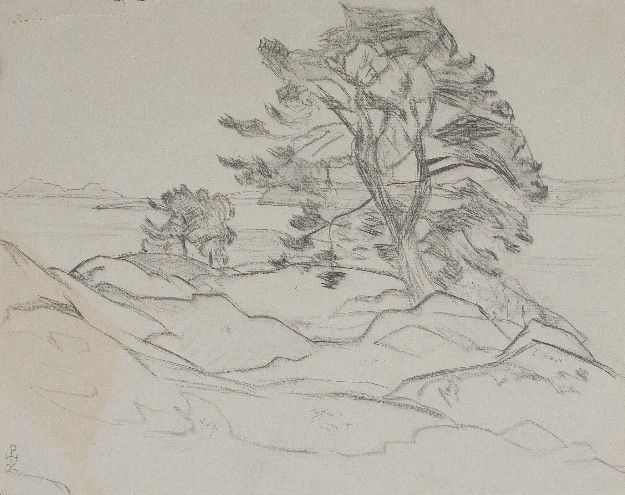 Nikolai Konstantinovich Rerikh - A Leaf From The Karelia Album