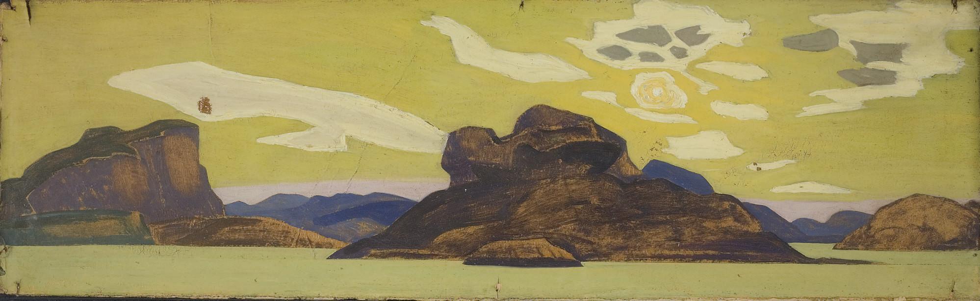 Nikolai Konstantinovich Rerikh - Sketch For Ladoga Series