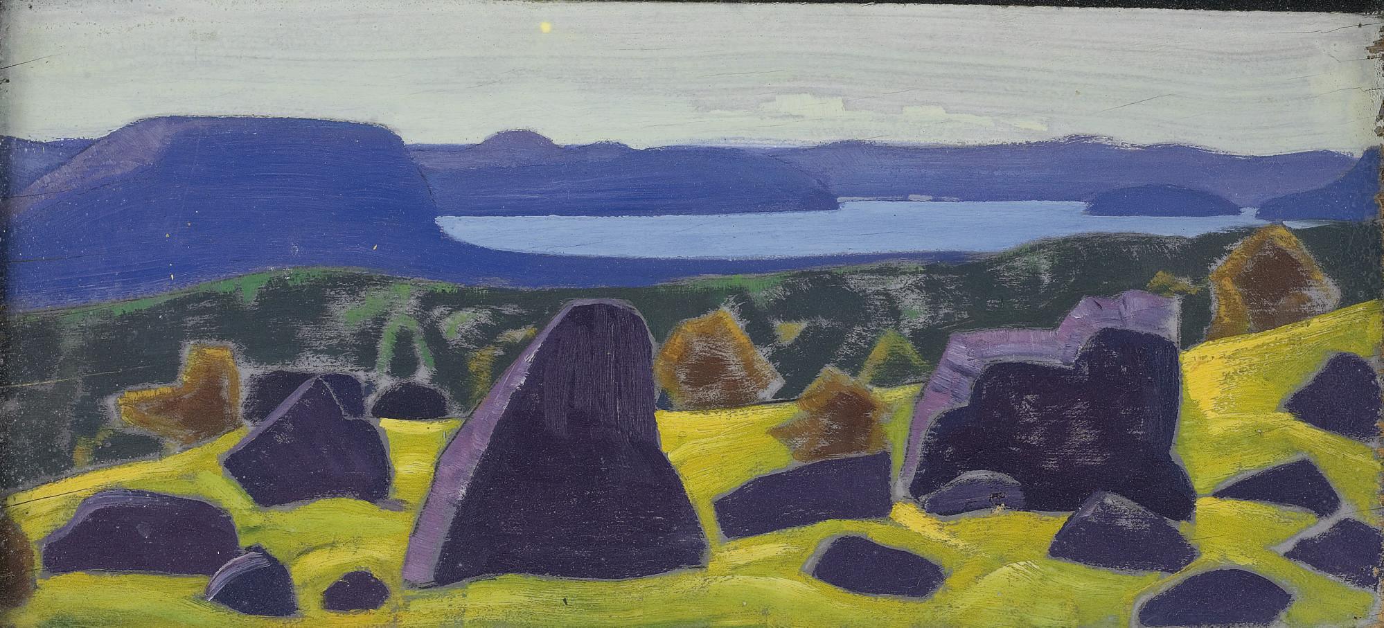 Nikolai Konstantinovich Rerikh - Sketch For Ladoga Series