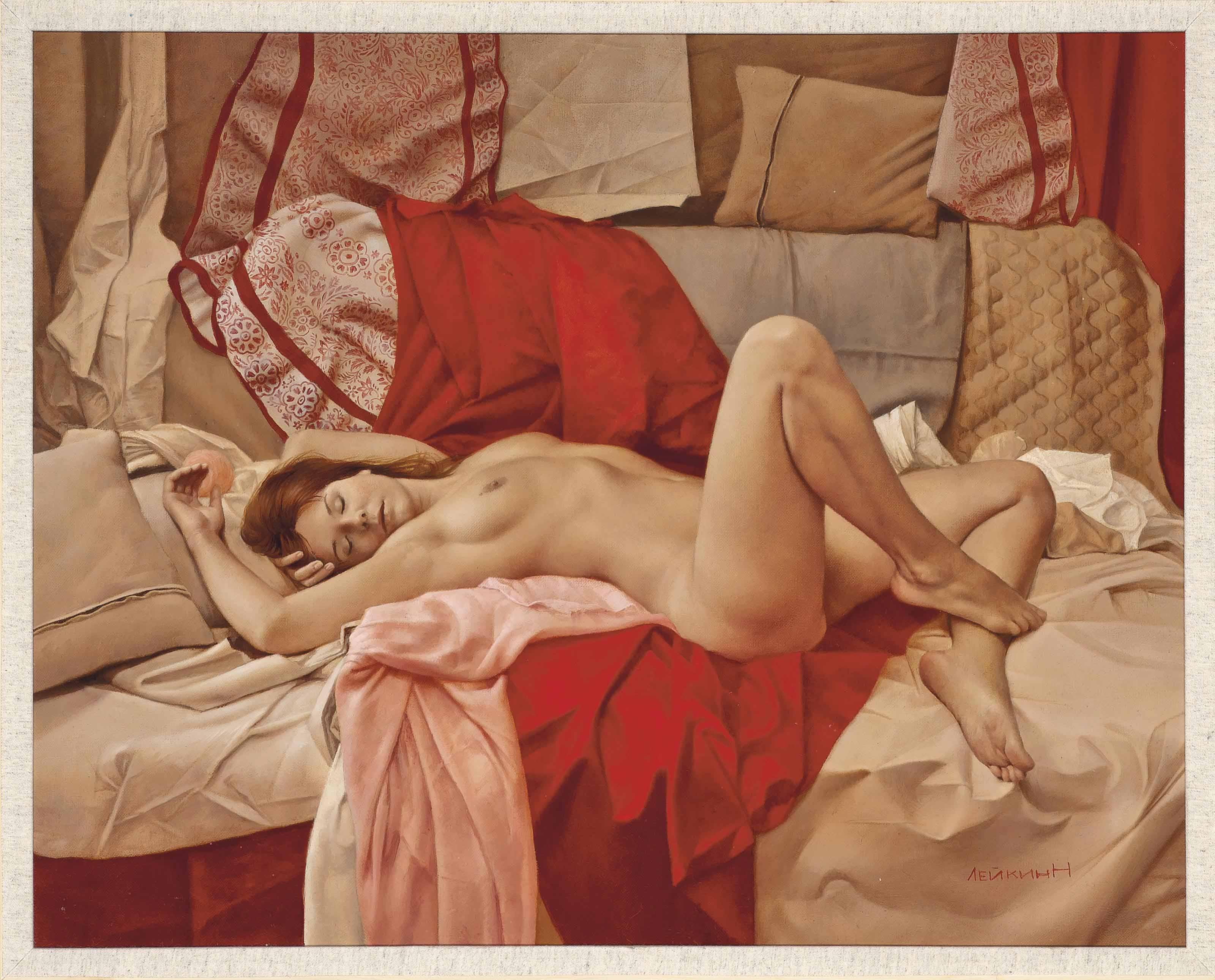 Nikolai Leykin - Reclining Beauty