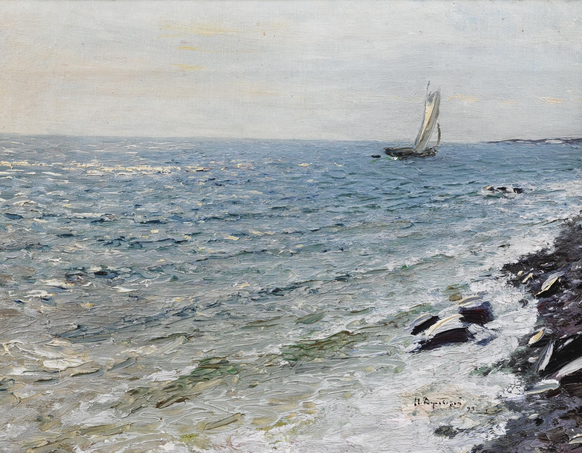 Nikolai Nikanorovich Dubovskoy - Yacht At Sea