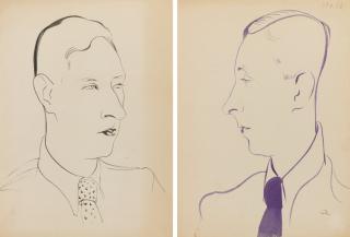 Nikolai Pavlovich Akimov - Two Portraits Of Sergei Yutkevich