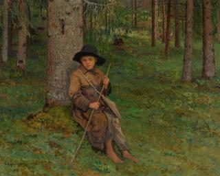 Nikolai Petrovich Bogdanov-Belsky - Boy In A Forest